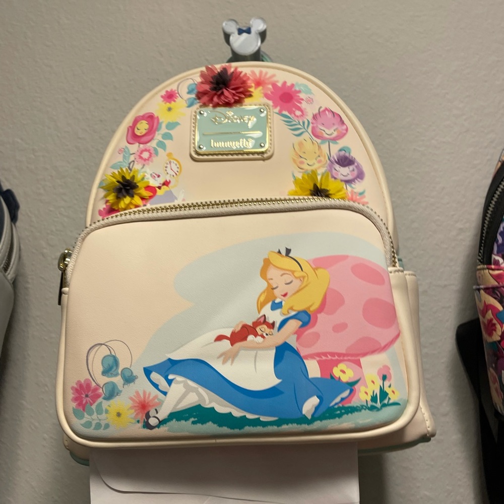 NWT Loungefly Alice in Wonderland mini backpack